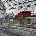 ขายที่ดิน ติดถนน 155 ตรว. ใกล้สถานีรถไฟฟ้าสายสีม่วง MRT แยกติวานนท์ นนทบุรี