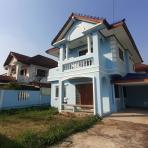 B63059 ขายบ้านมือสอง หมู่บ้านมณียา3 ท่าอิฐ นนทบุรี เนื้อที่ 60 ตรว ทาสีใหม่ทั้งหลัง(สีฟ้า)