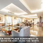 (เช่า) FOR RENT LA VIE EN ROSE PLACE SUKHUMVIT 36 / 3 beds 3 baths / 197 Sqm. 89,000