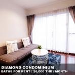 (เช่า) FOR RENT GRAND DIAMOND CONDOMINIUM / 2 beds 2 baths / 65 Sqm. 26,000 PLATINUM FASHION MALL