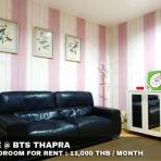 (เช่า) FOR RENT LIFE AT BTS THAPRA / 1 bedroom / 42 Sqm. 11,000 CLOSE BTS TALADPLU