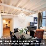 (เช่า) FOR RENT THE EMPORIO PLACE SUKHUMVIT 24 / 3 beds 3 baths Duplex / 170 Sqm. 120,000