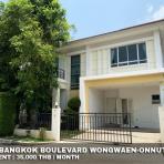 (เช่า) FOR RENT LIFE BANGKOK BOULEVARD WONGWAEN-ONNUT 2 / 3 beds 3 baths / 63 Sqw.**35,000**
