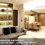(เช่า) FOR RENT THE BANGKOK SATHORN / 1 bedroom / 60 Sqm.**59,000** CLOSE BTS SURASAK