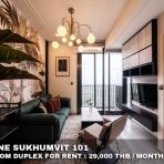 (เช่า) FOR RENT THE LINE SUKKHUMVIT 101 / 1 bedroom Duplex / 48 Sqm.**29,000** CLOSE BTS PUNNAWITHI
