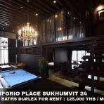 (เช่า) FOR RENT THE EMPORIO PLACE SUKHUMVIT 24 / 3 beds 3 baths Duplex / 200 Sqm.**125,000**