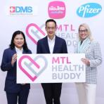 ไฟเซอร์ จับมือ เมืองไทยประกันชีวิต และบมจ.กรุงเทพดุสิตเวชการ ร่วมเติมเต็มโครงการ “MTL Health Buddy” บริการผู้ช่วยด้านสุขภาพครบวงจร