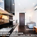 (เช่า) FOR RENT THE LINE ASOKE - RATCHADA / 1 bedroom / 28 Sqm.**16,000**CLOSE MRT RAMA 9